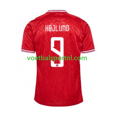 Denemarken Hojlund 9 Thuis Shirt EK 2024
